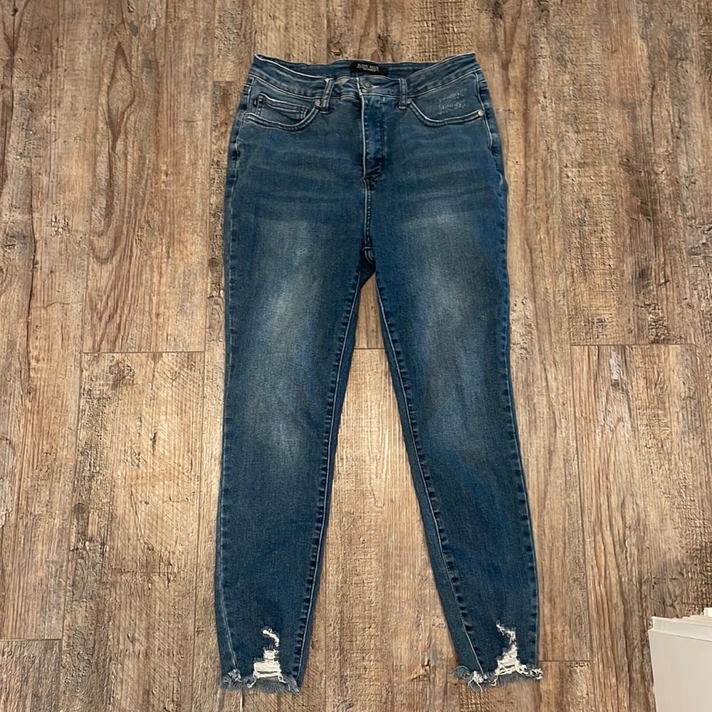 Situation Handled High Rise Tummy Control Skinny Judy Blue - 11